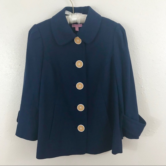 Lilly Pulitzer Jackets & Blazers - Lilly Pulitzer Navy Coat